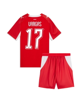 Billige Fotballdrakt Sveits Ruben Vargas #17 Replika Hjemmedraktsett Barn VM 2026 Kortermet (med bukser)